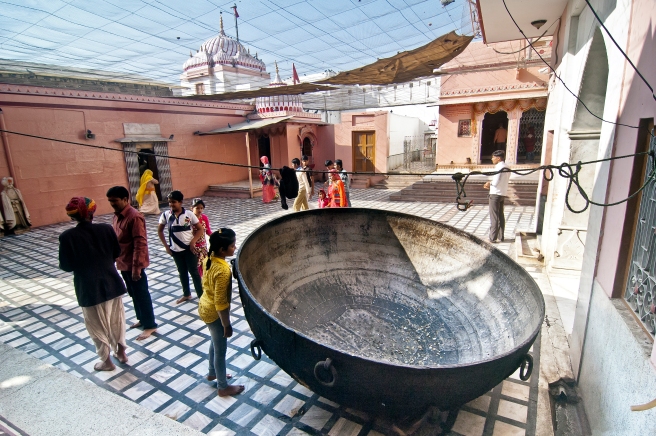 Karni Mata Temple - The Cooking Vessel at the Rat Temple